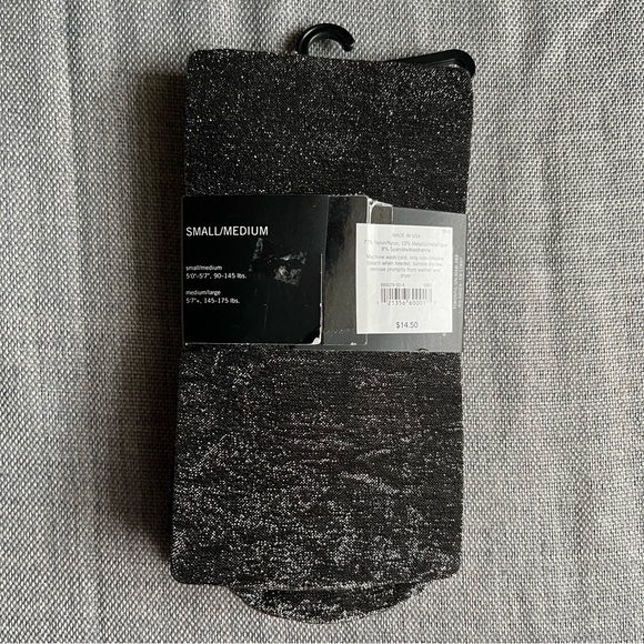 Banana Republic Womens Tights Black Sparkly Small/Medium S/M - Picture 2 of 7